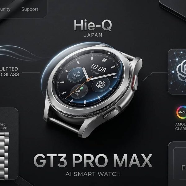 ساعت هوشمند Hie-Q مدل GT3 Pro Max، تلفیقی بی‌نظیر از طراحی لوکس کلاسیک و تکنولوژی پیشرفته