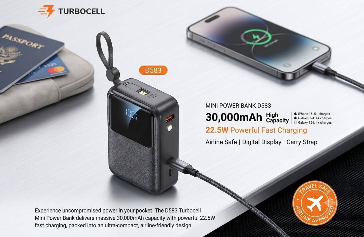 POWERBANK TURBOCELL 30000 MINI