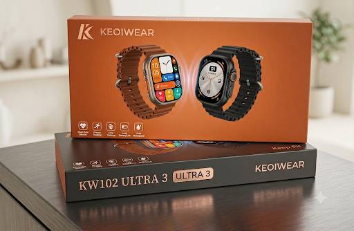 ساعت هوشمند KEQIWEAR مدل KW102 ULTRA 3 | همراه ورزشی با دو بند مجزا